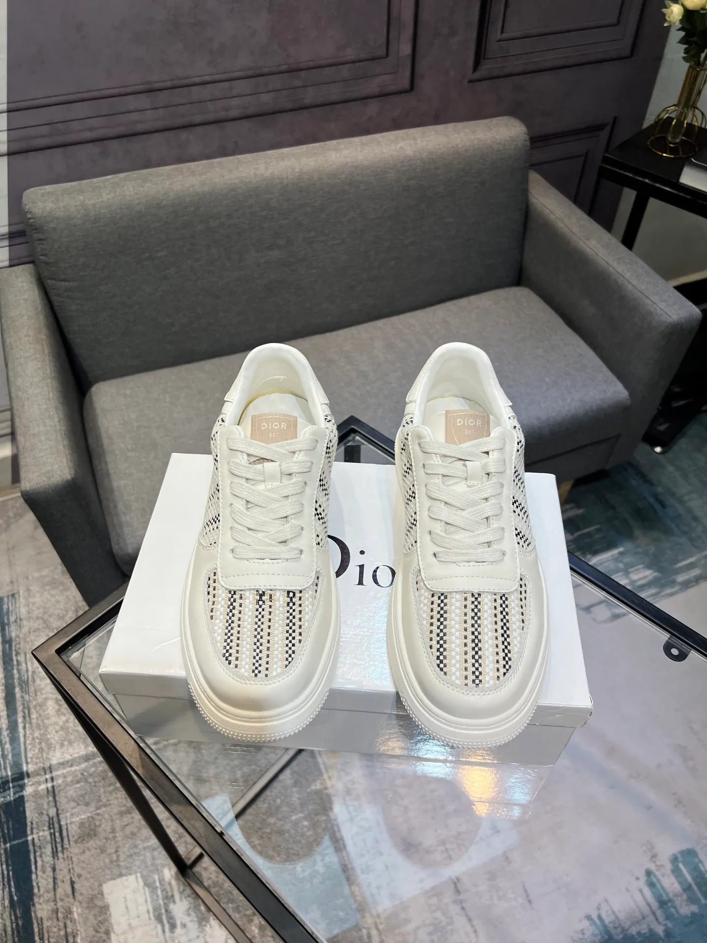 Men's Men's Shoes 💰400 [Dior] Spring and Autumn New Style 🙈Original Reissue! Reproduced from the original 💯, the workmanship is top-notch, 💪💪💪 cowhide leather upper ➕ genuine leather feet, 👻 suitable for all kinds of travel! Number of yards 38-44